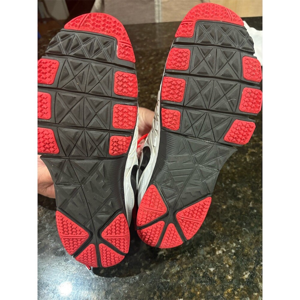 Nike Free Trainer Men's Training Sneakers White/Red Lace Up Size 9.5 - Picture 8 of 9